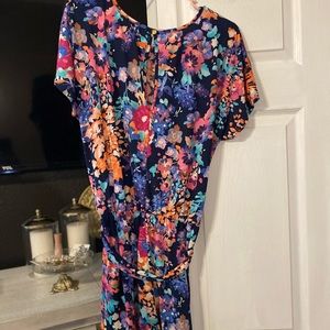 Floral short romper
